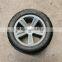 plastic hub semi pneumatic rubber wheel 10x2.75 lawn mower semi pneumatic wheel