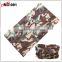 Stretchy and breathable microfiber polyester multi camouflage seamless tube scarf