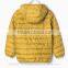 hot sale Quilting fake down boy's Jacket orange color