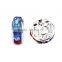 Silver Plated Multicolor Color #M01 Rhinestone Jewelry Rondelle Spacer Beads Variation Color and Size 4mm/6mm/8mm/10mm