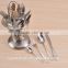 Ukraine cutlery , gold plated cutlery sets with Metal Shelf and low price