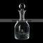 Sodalime high quality frosted decal Handmade chateau wine decanter with stopper