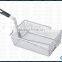 Standard McDonald's Fry Basket with Plastic Coated Handle for Commercial Kitchen