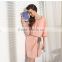 Solid Nightgown Knee-length Sleepshirts Women HomeClothing Sets Plus size Lounge Wear
