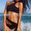 High Waist Split Bikini Swimsuit Swimwear 4Size Black Women Sey Vacation