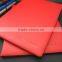 A4 red pu leather portfolio logo embossed