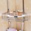 Sanitary corner brass wall hanging basket for bathroom 12717