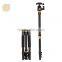 Q555 60'' height 10kg load lightweight camera tripod monopod, professional aluminum digital DSLR video camera tripod for travel