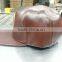 custom leather flat brim stapback cap wholesale