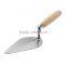 9'' Bricklaying Trowel with Wooden Handle and Carbon Steel Blade, Construction Tools