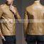 Khaki snake leather jacekt men& brand name men winter pu jacket