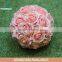 decorative artificial rose flower ball wholesale for wedding decoration