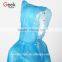 Cheap PE Fashion Female Raincoat Disposable Transparent Fabric Long Korean Raincoat Conjointed Raincoat