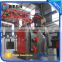Compact structure hook type shot blasting machine, shot blasting machine for gas cyclinder