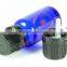 Glass Bottles, Blue Glass Rounds w/ White Bulb Glass Droppers