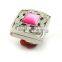 Metal vintage style square shaped solid perfume container /lip gloss ring, OEM designs accepted.<DACA9016>