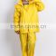 2016 yellow Reflective raincoat suit