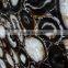 Natural black agate stone big slab polished black agate precious stone