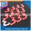ABS car stickers with 3M glue which won't hurt cars
