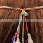 2016 Hot-Selling Girl BOHO Suede Feather Celebrity Peacock Multicolor Feather Tassels Hair Head Band