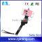 Zyiming wholesale cartoon selfie stick YM-Z07-7 bluetooth selfie stick remote shutter for smartphone