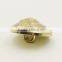fauxmetal round dome plastic shank button