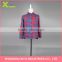yarn dyed check latest fancy blouse for young girls