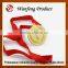 Wholesale Souvenirs Direction Custom religious medals Award Metal Medal with Ribbon