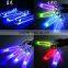 Fashion Car interior atmosphere Light Bulb lamp Colorful Flashing Lights 12V/ 4 LED car Decoration 7 Colors