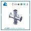 Sanitary Clamp 4 Way Weld Elbow
