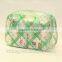 eco recycled Cheap luxury custom fashion zippertransparent plastic cosmetic bag