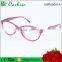 2016 PC injection polycarbonate cat eye reading eyeglasses frames with pattern design reading eyeglasses