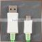 Android Phone Data Charge Cable, 1M Green LED Lighted Charging Cable For Samsung