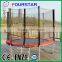 8feet bounce trampoline with red spring cover