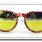 Sunglasses Bamboo Arms Plastic Frame Green Color Lenses Women Bamboo Sun Glasses