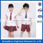 China manufacturers kids clothes Summer primary school uniform designs