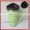 Double Wall Customized Ceramic Travel Mug With Customized Printed