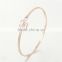 2016 European Style Simple Design Rose Gold Bangle Bracelet