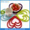 Anti-slip silicone cup mat colorful silicone mat custom silicone cup mat