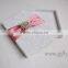 Elegant White Wedding Invitation Card Box With pearl brooch