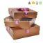 Folding Cardboard Luxury Matchbox Style DVD Gold Gift Box