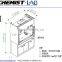 Chemistry Laboratory Steel Fume Cupboard With Drawers