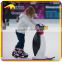 KANO6164 Life Size Cartoon Fiberglass Sculpture Penguin Skating