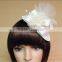 European and American small white hat clip pearl bridal hair accessories flower head luxury performance