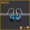 Fashion 925 Sterling Silver Blue Love Earrings ,the Heart of Austrian Crystal Earrings !