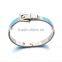 Fashion Women Enamel Spring Bracelet Fine Jewelry Stainless Steel Belt Sivler Cuff Bangle