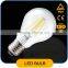 Filament LED Bulb 4W A60 LED Filament Bulb Lamp Super Bright 105lm/W Clear Glass Cover LED Bulb with E27 Lamp Base
