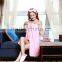 lady pink women sleeveless bathrobe