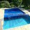 blue waterproof swimming pool cover fabric