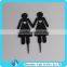 Engagement Cake Decoration Black Bride Groom Silhouette Acrylic Wedding Cake Topper